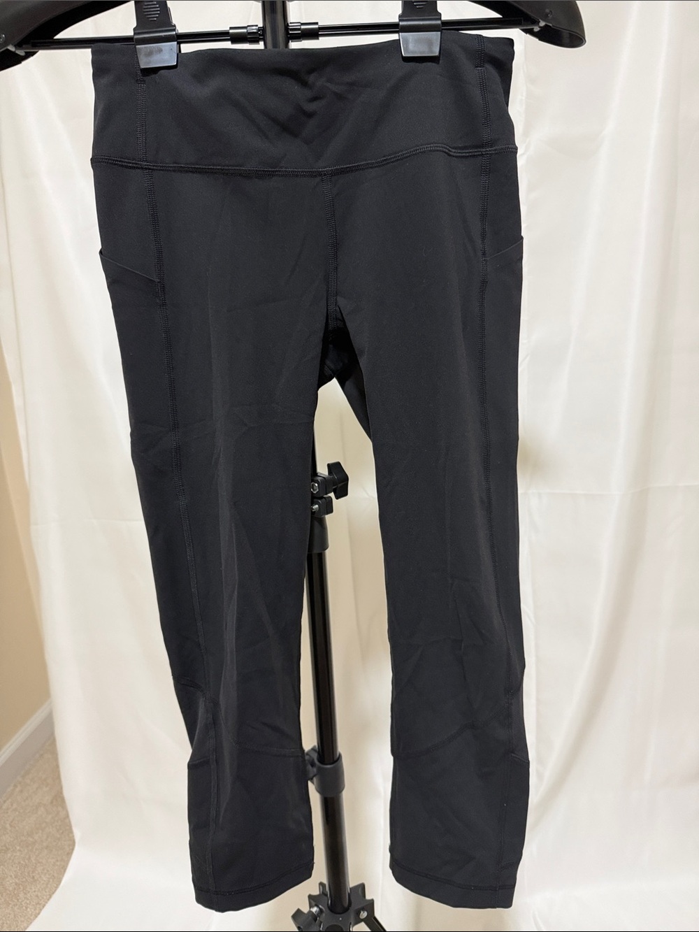 Lululemon Black Pace Rival Cropped Leggings